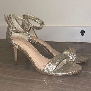 Gold sparky heels